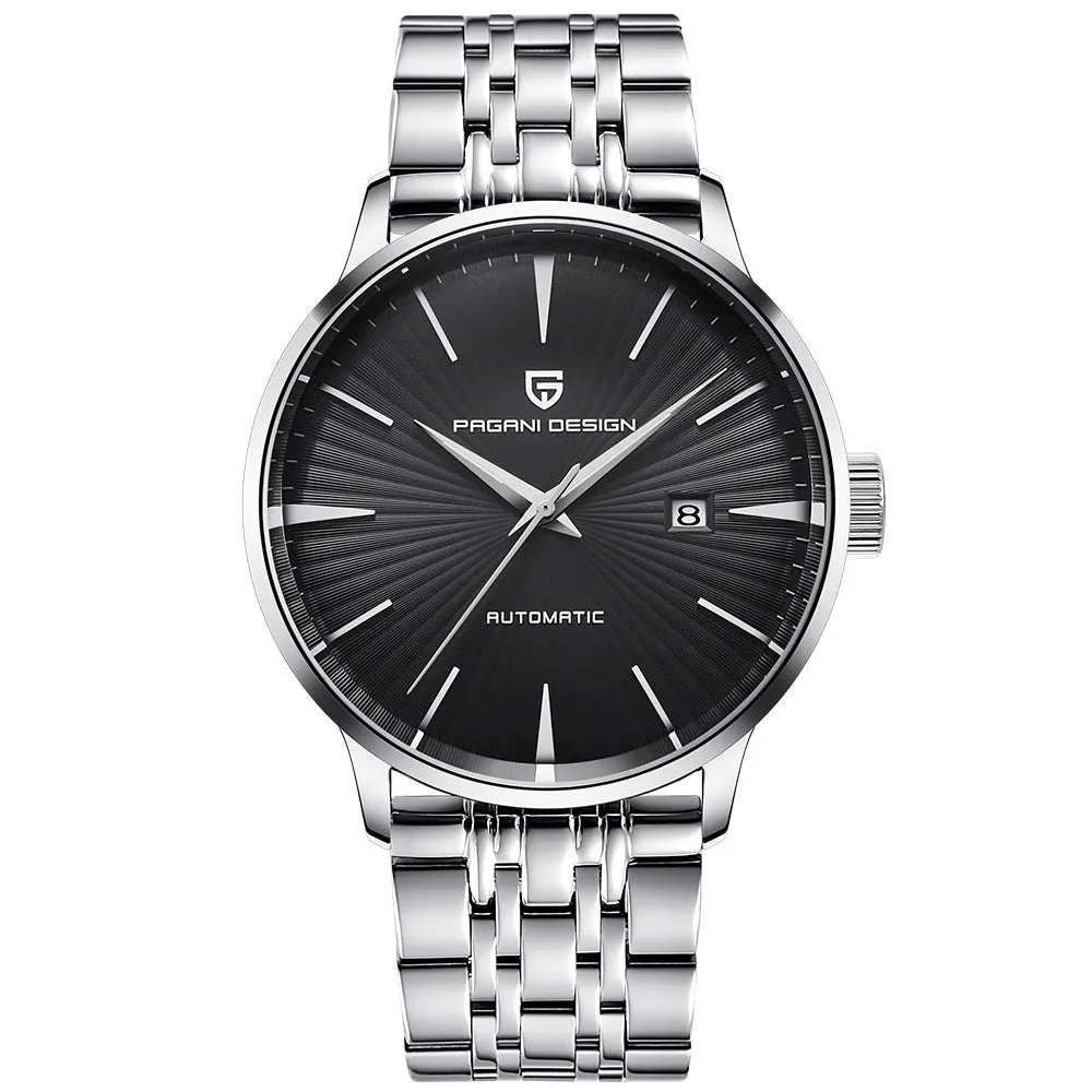 Automatic mechanical simple leather waterproof watch