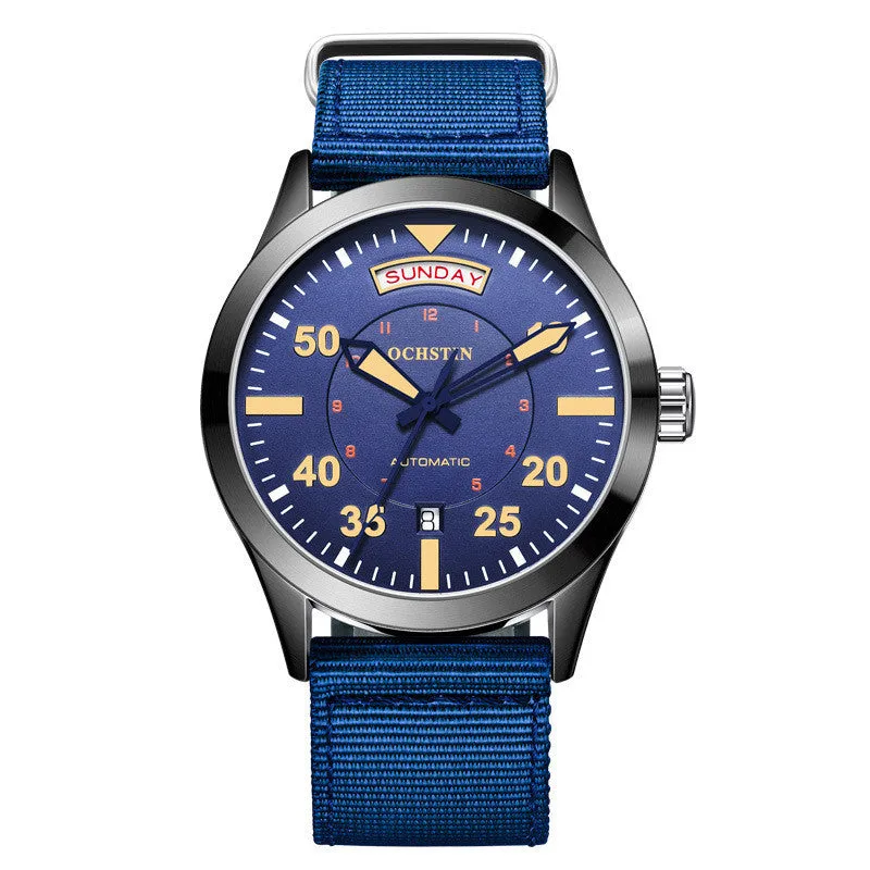 Automatic Mechanical Watch Waterproof Nylon Watch