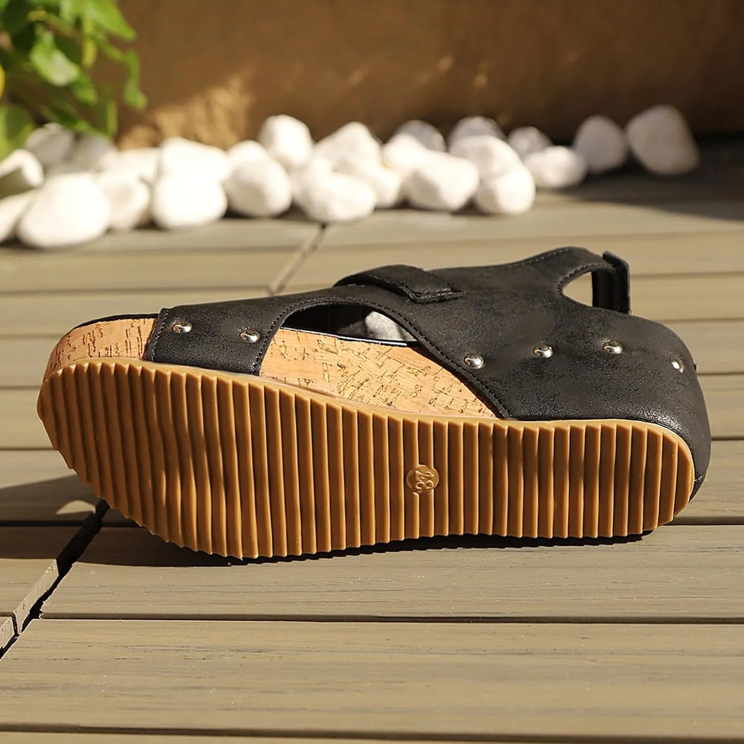 Black Sandals Wedge Sandals For Women Platform Wedge Sandals Open Toe Slipper Sandals Women Casual Summer Shoes
