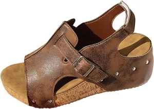 Black Sandals Wedge Sandals For Women Platform Wedge Sandals Open Toe Slipper Sandals Women Casual Summer Shoes