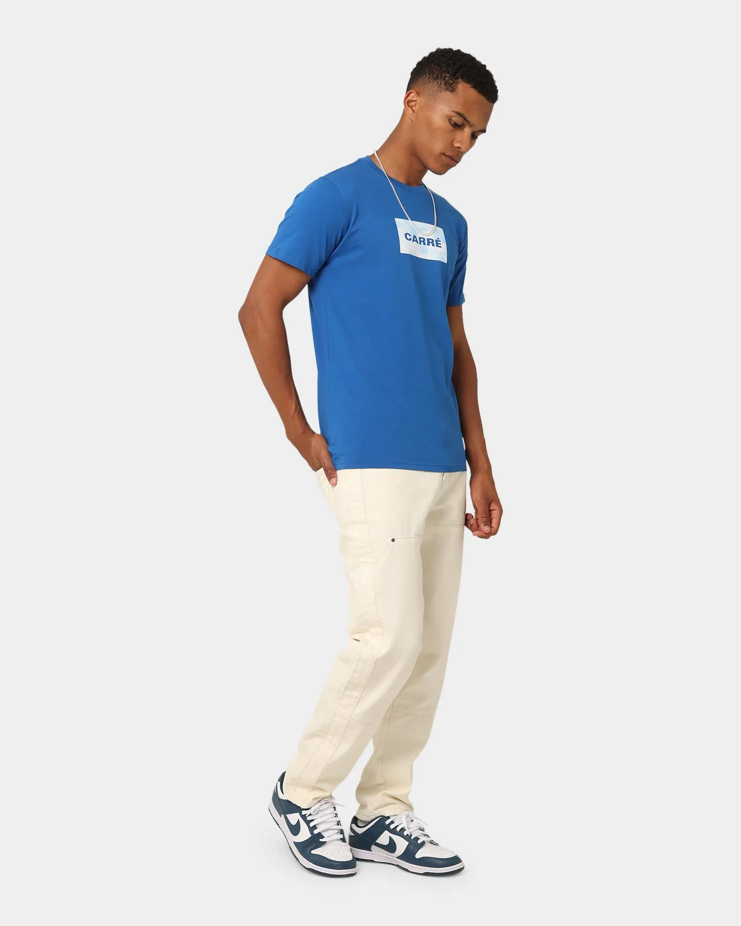 Carré Cloud Box Classique T-Shirt Blue