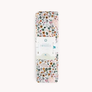 Cotton Muslin Swaddle (Pressed Petals)