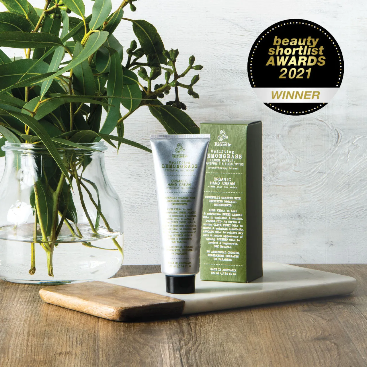 Flourish Organics Lemongrass, Lemon Myrtle, Grapefruit & Eucalyptus Organic Hand Cream