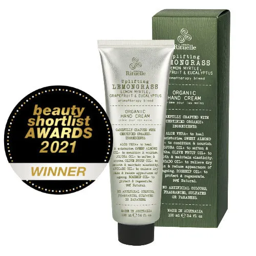 Flourish Organics Lemongrass, Lemon Myrtle, Grapefruit & Eucalyptus Organic Hand Cream