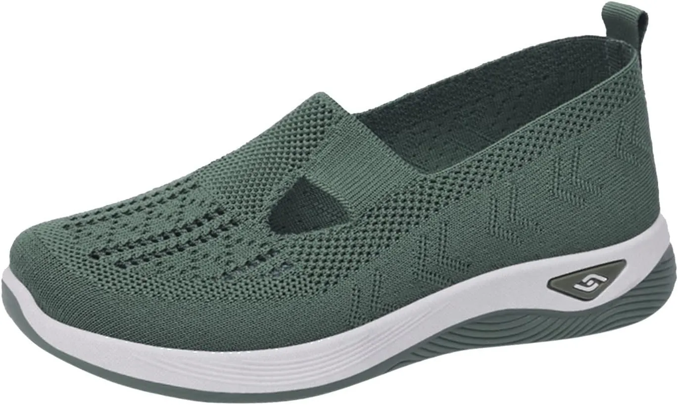 Orthopedic Shoes for Women 2025 Walking Sandals New Breathable Soft Hollow Out Slip-On Outdoor Casual Shoes