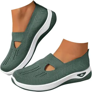 Orthopedic Shoes for Women 2025 Walking Sandals New Breathable Soft Hollow Out Slip-On Outdoor Casual Shoes