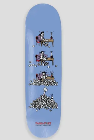 PASS~PORT SKATEBOARD DECK ART DEPT. SERIES ROUGH DRAFT - BLUE