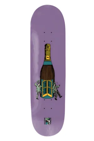 PASS~PORT SKATEBOARD DECK WINE EM & DINE EM - PURPLE