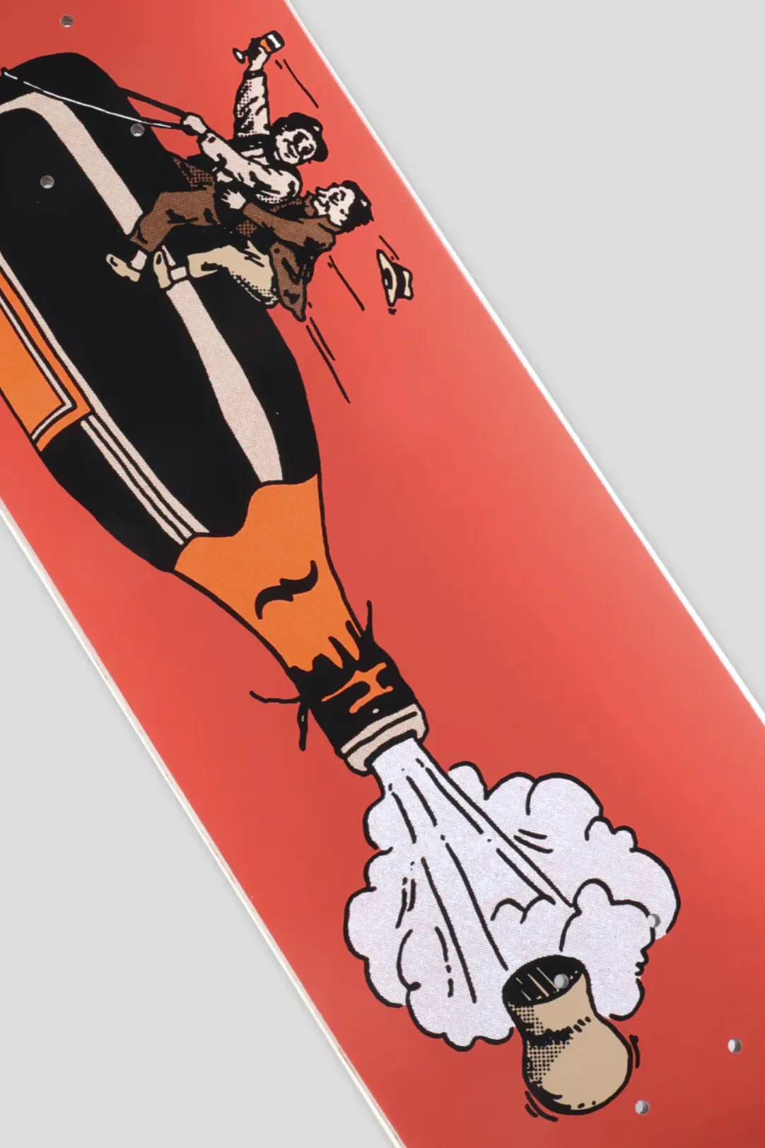 PASS~PORT SKATEBOARD DECK WINE EM & DINE EM - RED