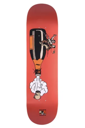 PASS~PORT SKATEBOARD DECK WINE EM & DINE EM - RED