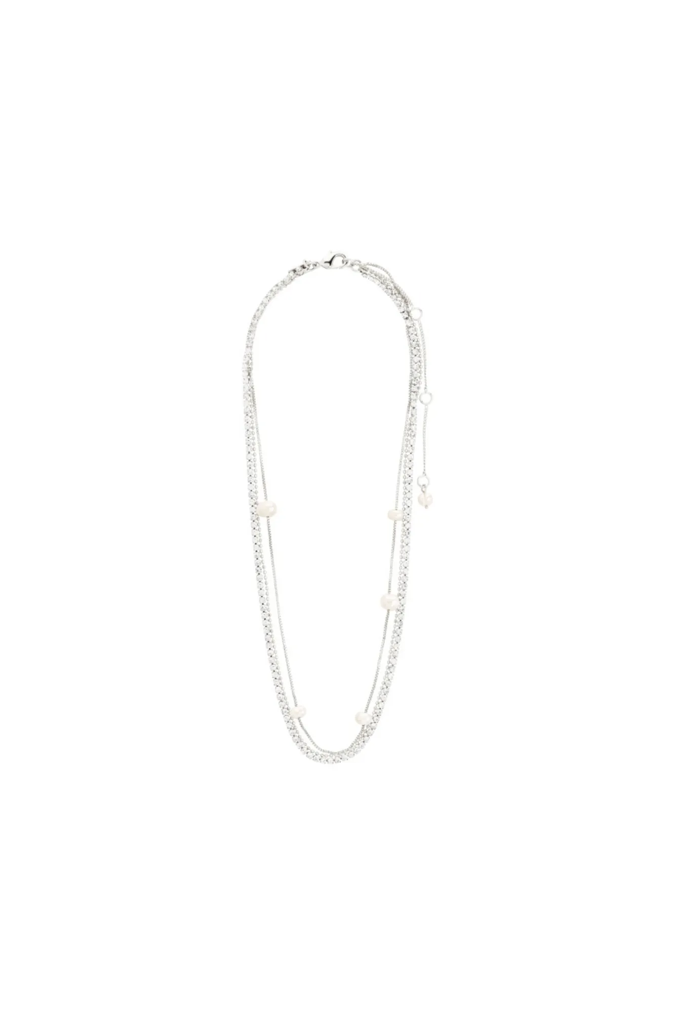 Pilgrim Starlight Necklace 3-In-1 Silver Plated