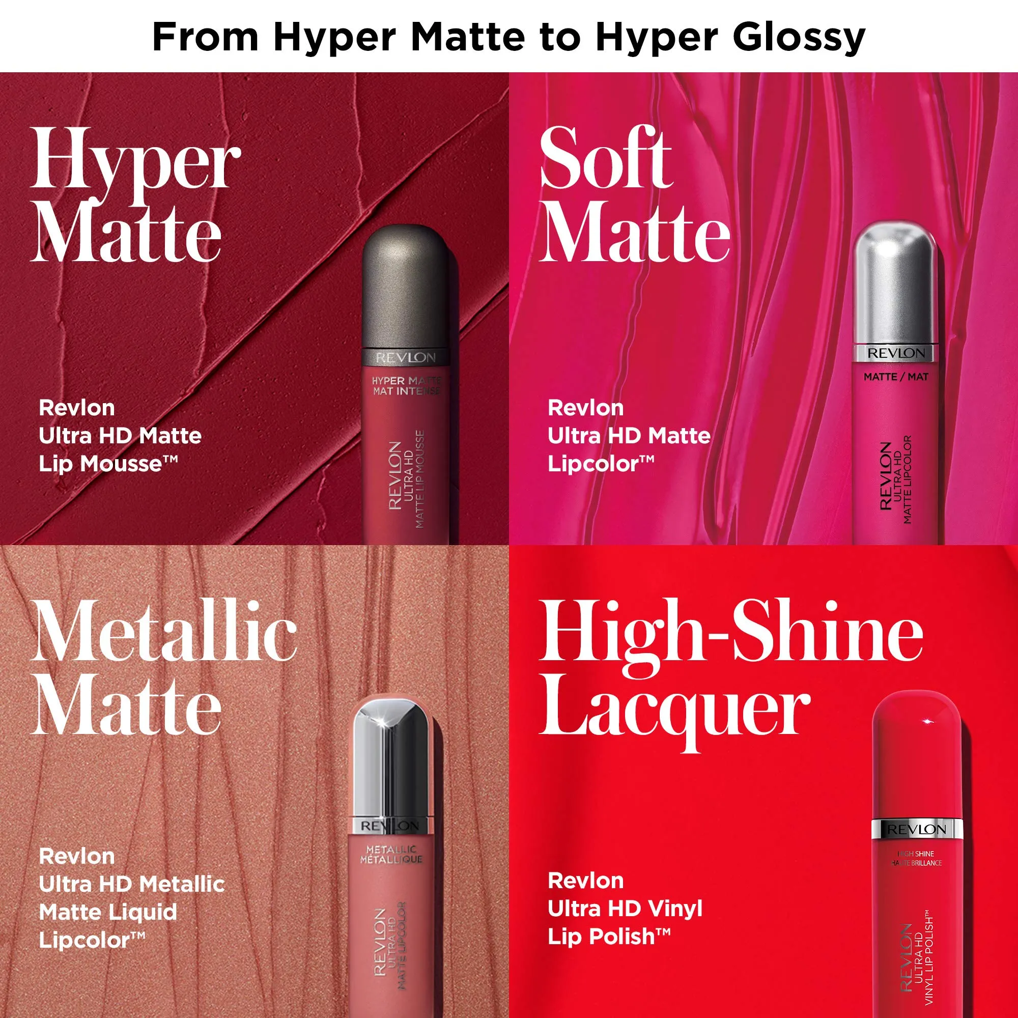 REVLON Ultra HD Lip Mousse Hyper Matte, Longwearing Creamy Liquid Lipstick in Pink, Dusty Rose (800), 0.2 oz
