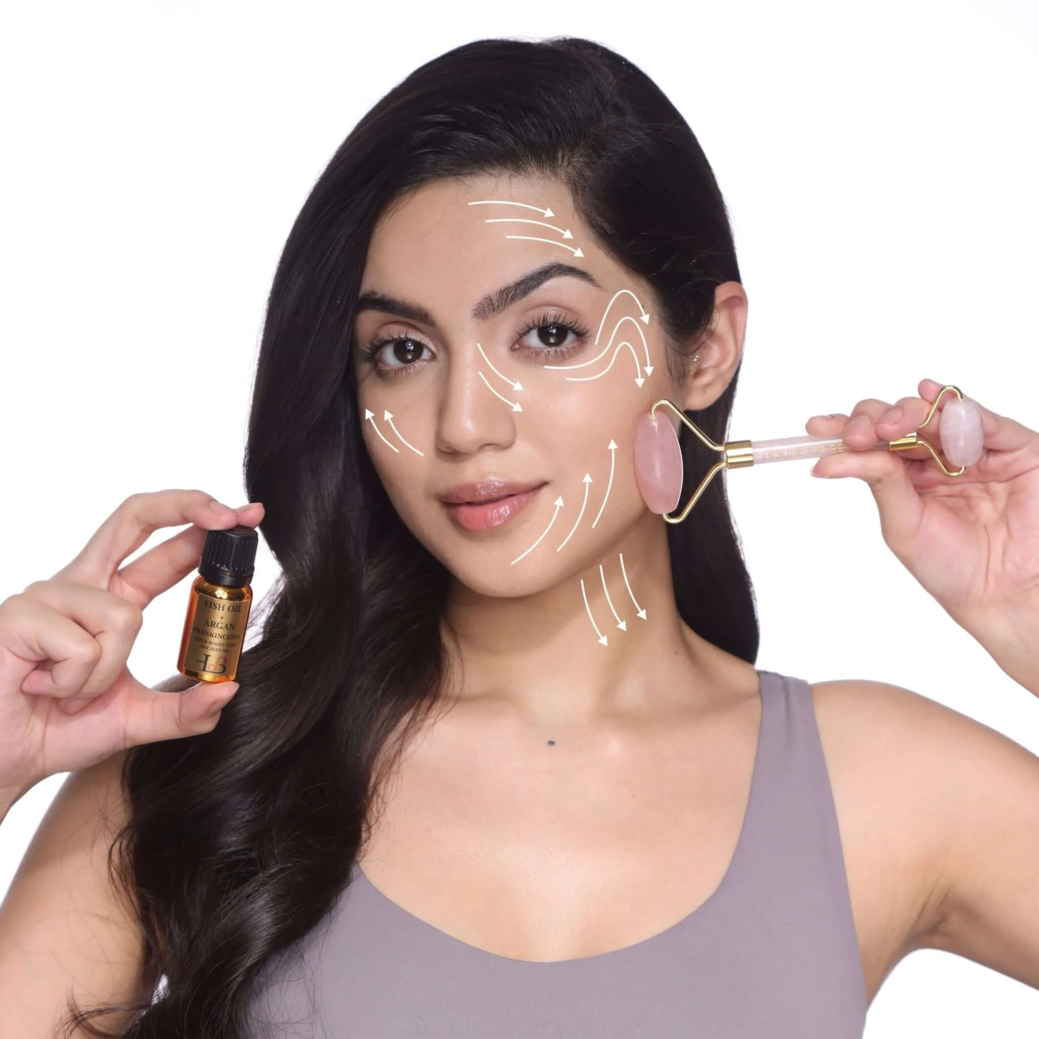 Rose Quartz Face Roller (1 Piece)