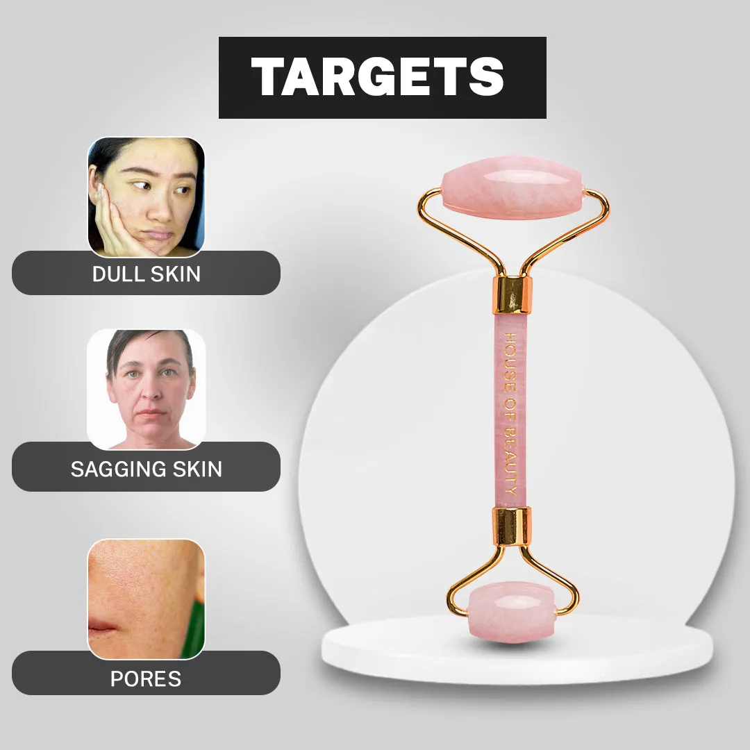 Rose Quartz Face Roller (1 Piece)