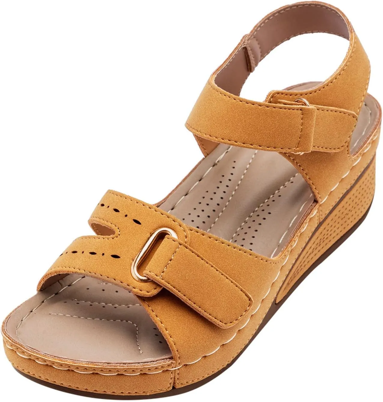 Sandals for Women 2024 Summer Waterproof Hiking Womens Sandals Comfortable Walking Athletic Outdoor Beach Sandals