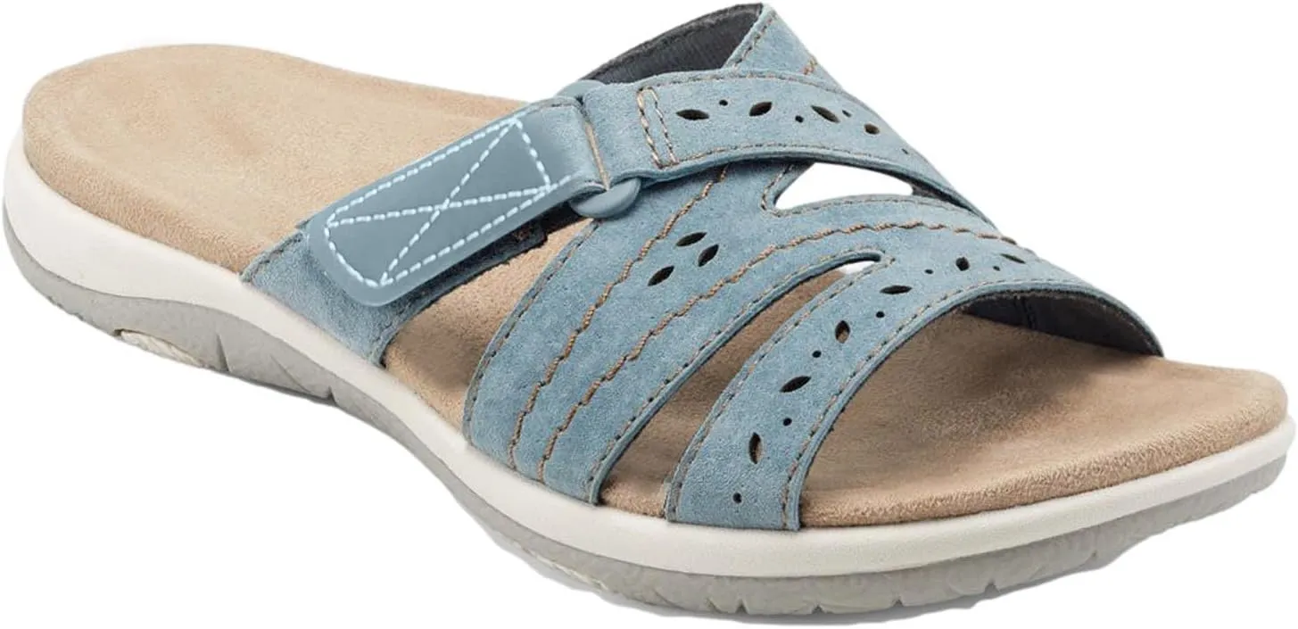 Summer Slippers for Women Casual Hollow Out Slides Comfy Flat Sandals Buckle Beach Vacation Slipper Shoes