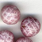 Vintage German pressed glass rounds. 6mm. Pkg of 20. b11-pp-0771