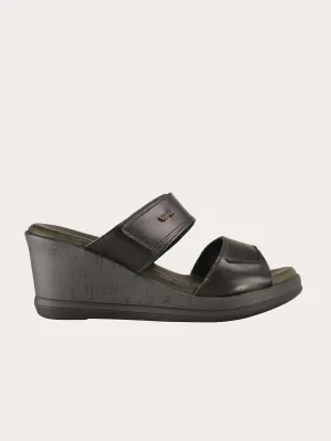 Vital Women's Wedge Strap Leather Sandals