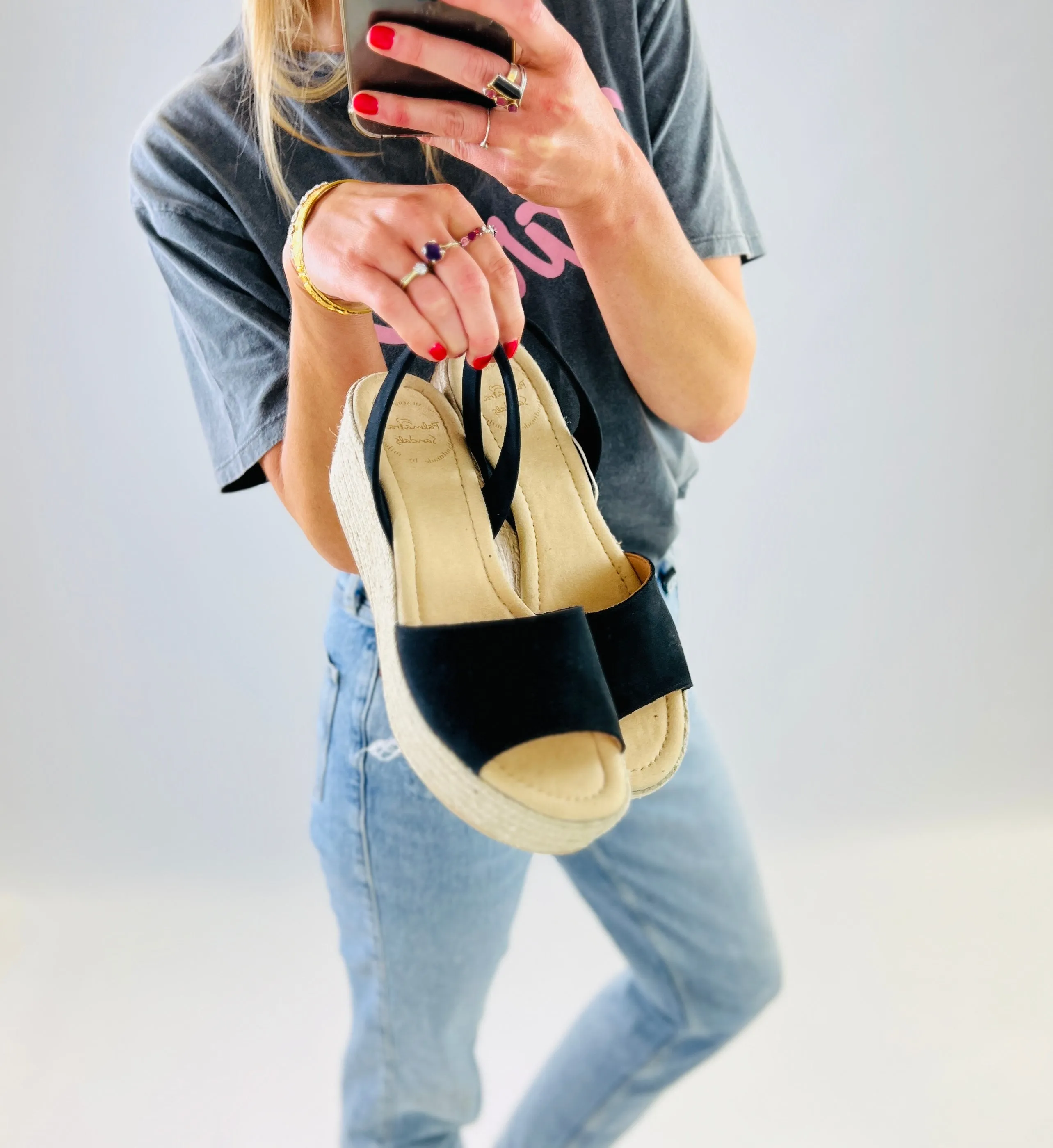 Whitney Mid Height Wedge sample sale