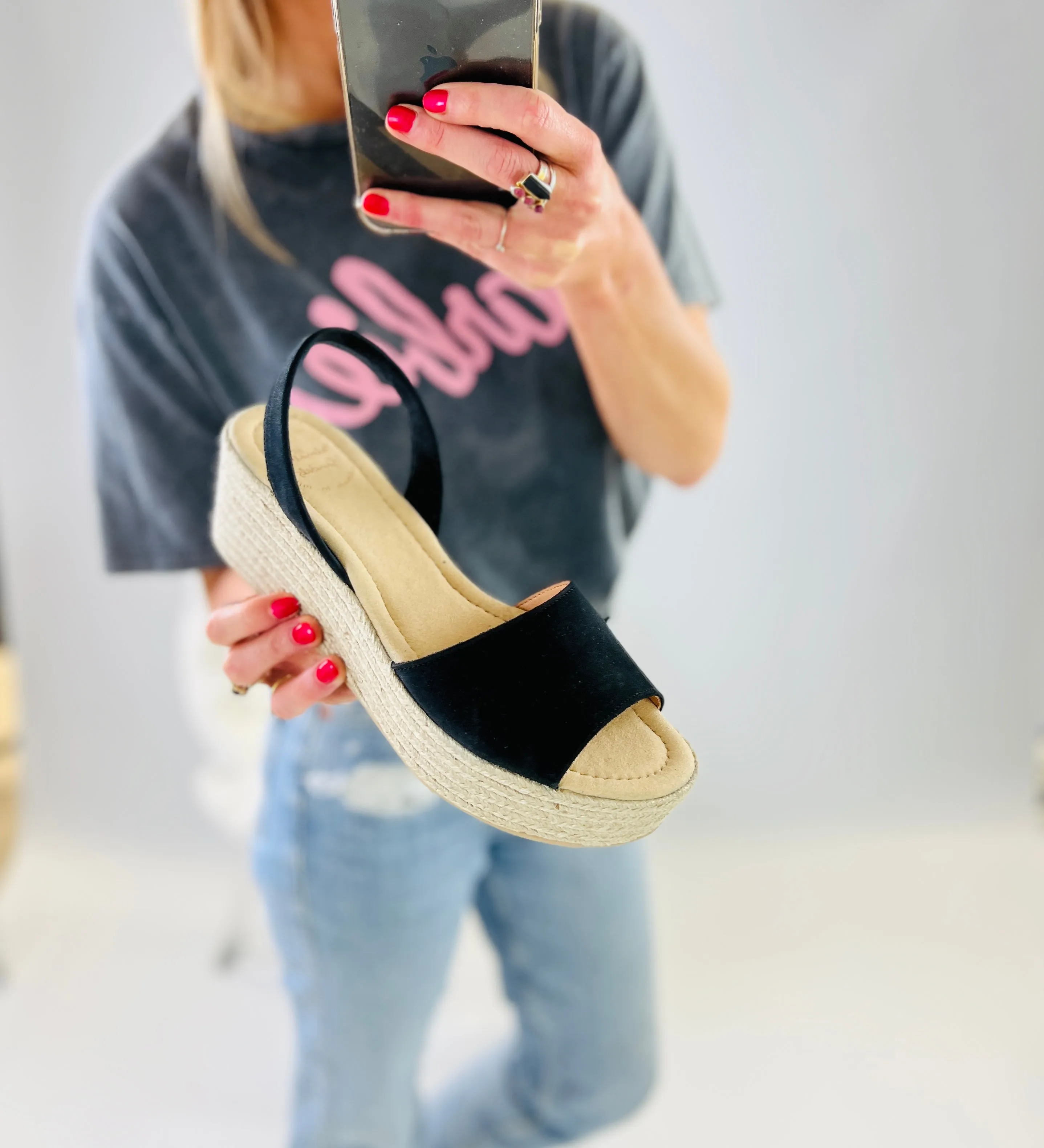 Whitney Mid Height Wedge sample sale