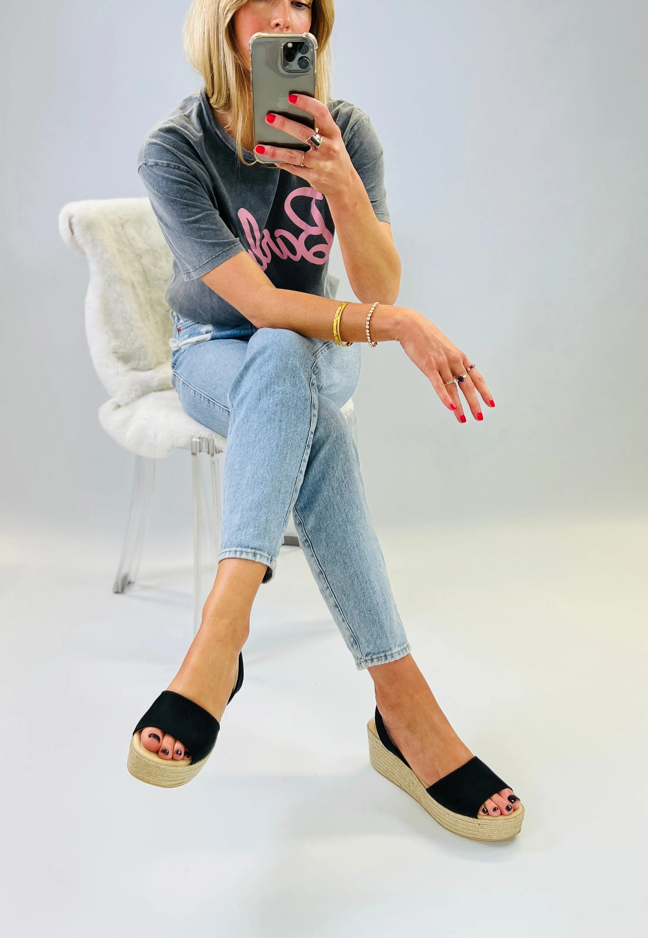 Whitney Mid Height Wedge sample sale